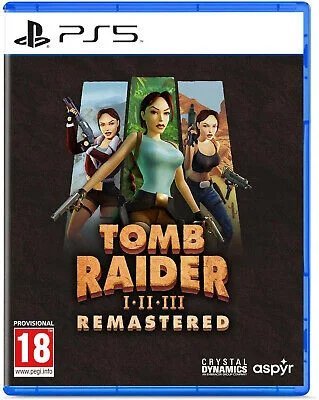 Tomb Raider I-III Remastered (PS5) — обкладинка гри
