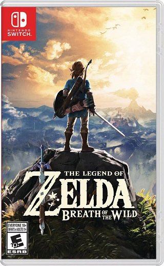 The Legend of Zelda: Breath of the Wild (Switch) — обкладинка гри