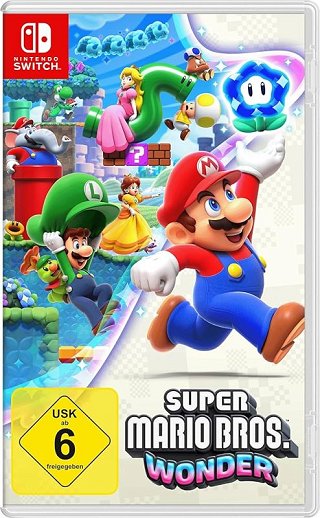 Super Mario Bros. Wonder (Switch) — обкладинка гри